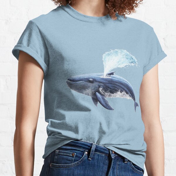 Spouting Whale Swimming Classic T-Shirt