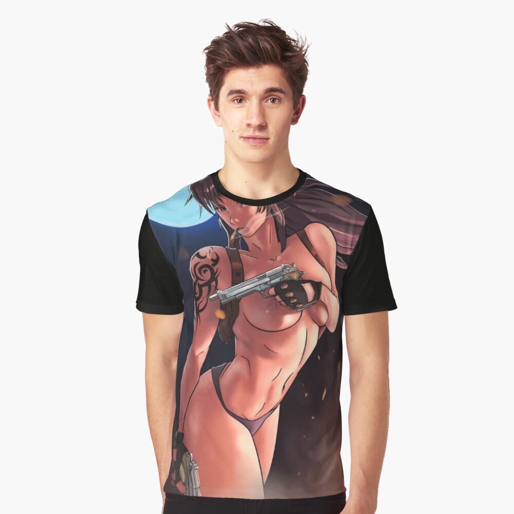 Empower like Revy: Get the ultimate Black Lagoon two-hand gun woman sexy manga beauty apparel Classic T-Shirt