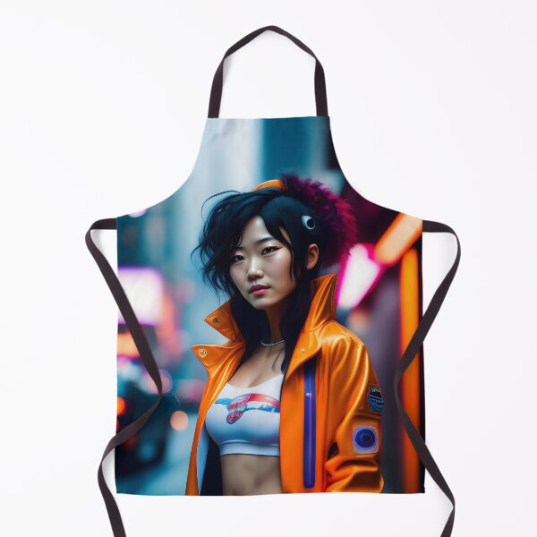 Aperçu de l'œuvre Cyberpunk Girl japonaise à Tokyo - art numérique moderne créée et vendue par ai-mnesia.