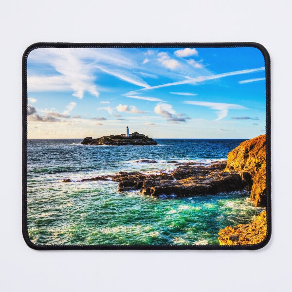 Item preview, Godrevy Lighthouse, Dramatic Cornwall Sky designed and sold by Paul Thompson Photography.