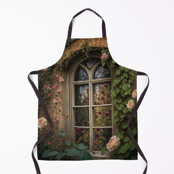 Item preview, Cottage Window Courtyard Roses and Vines designed and sold by RK - Shop.
