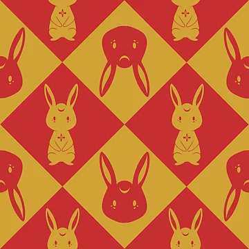 Artwork thumbnail, Rabbit Pattern by Chatot