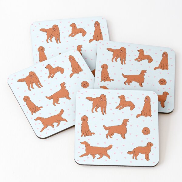 Item preview, Red Irish Setter dog illustration pack  designed and sold by Yarafantasyart.