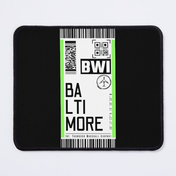 Item preview, BALTIMORE BWI classic luggage tag travel stickers designed and sold by LeddsoDello.