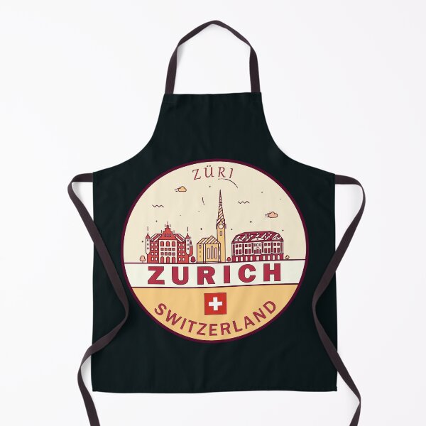 Item preview, Zurich Switzerland City Skyline Emblem designed and sold by KrisSidDesigns.