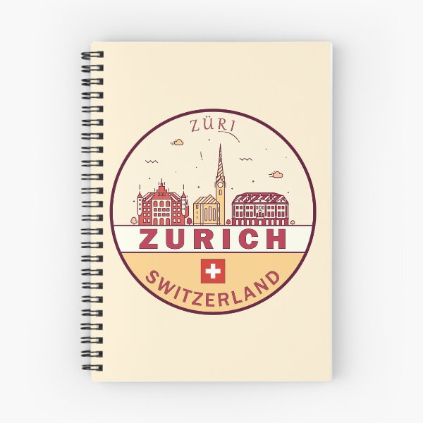 Item preview, Zurich Switzerland City Skyline Emblem designed and sold by KrisSidDesigns.