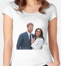 Congratulations Meghan and Harry Women's Fitted Scoop T-Shirt