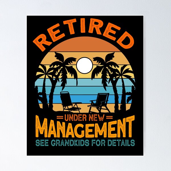 Retired On Monday Funny Retirement Retire Burn Art Print