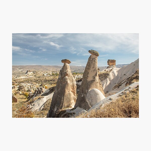 Fairy Chimneys and the Argos Volcano Photographic Print