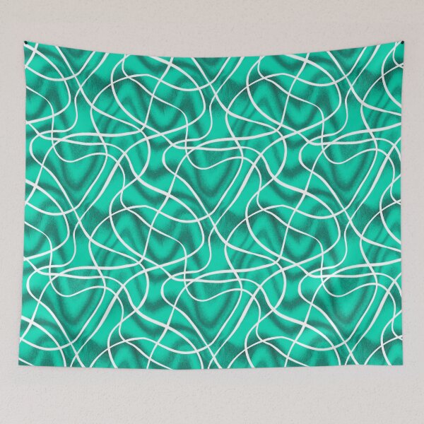 Item preview, Aquamarine Wabi Sabi Mindfulness Doodles designed and sold by dKarthdesign.
