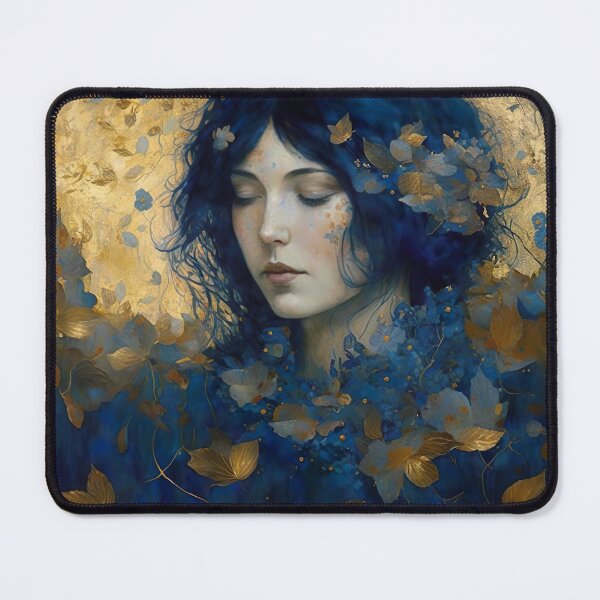 Item preview, Spiritual Awakening Mediating Girl with leaves in her Hair designed and sold by Susan Gallagher.