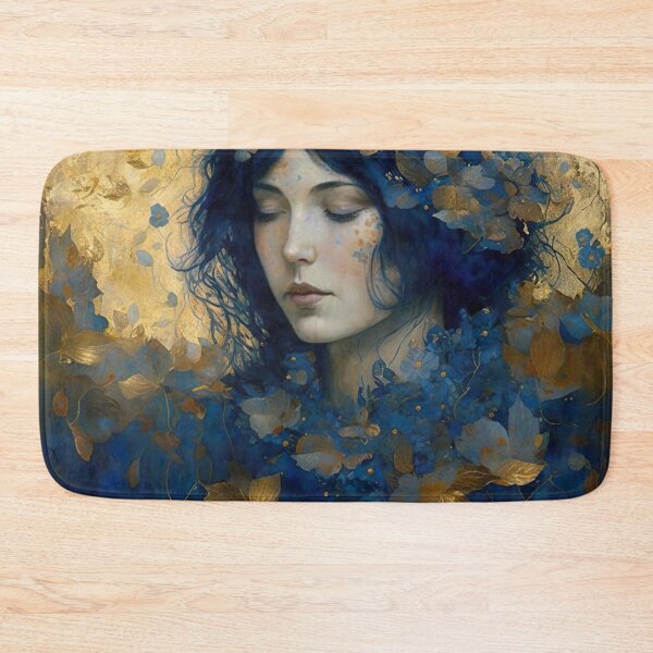 Item preview, Spiritual Awakening Mediating Girl with leaves in her Hair  designed and sold by Susan  Gallagher.