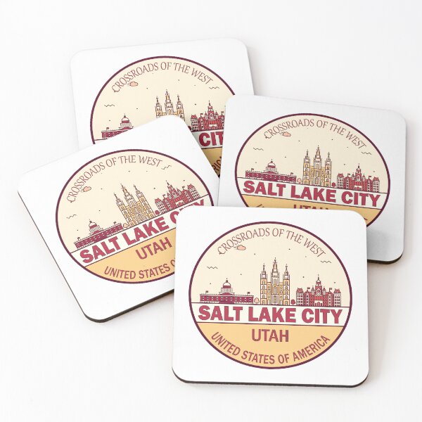 Item preview, Salt Lake City Utah City Skyline Emblem designed and sold by KrisSidDesigns.