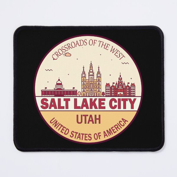 Item preview, Salt Lake City Utah City Skyline Emblem designed and sold by KrisSidDesigns.