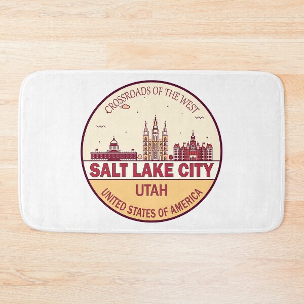 Item preview, Salt Lake City Utah City Skyline Emblem designed and sold by KrisSidDesigns.