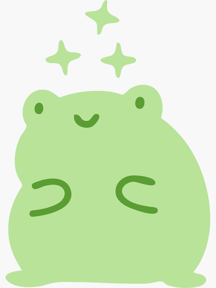 süßer Frosch - Cute Frog Sticker for Sale by Olivia Rebecca