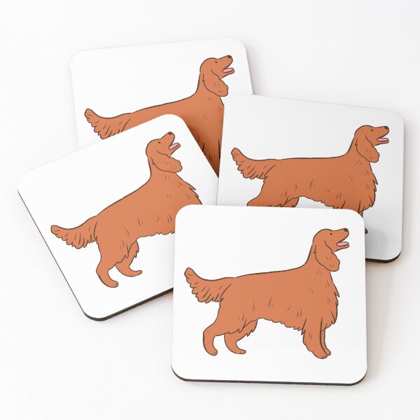Item preview, Red Irish Setter cute dog illustration  designed and sold by Yarafantasyart.