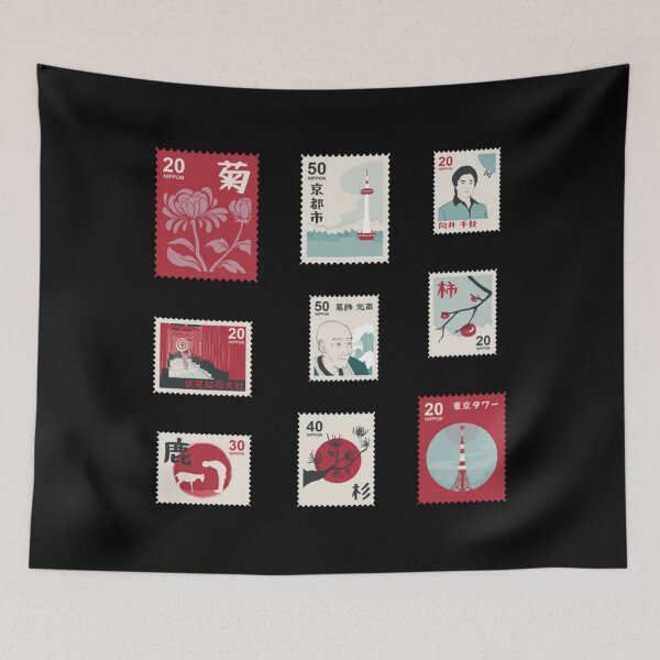 Item preview, Beautiful Japanese Stamps  Pack - Black Version   designed and sold by PerllaDesigns.