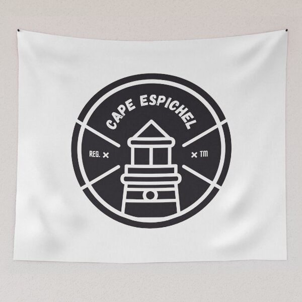 Item preview, Cape Espichel Lighthouse in Cabo Espichel, Castelo, Sesimbra, Portugal - Vintage Logo designed and sold by Vintage-TM.