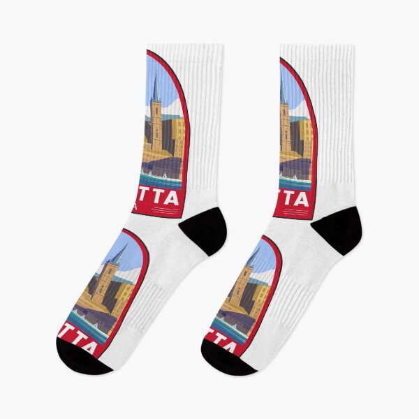 Item preview, Valletta Malta Travel Retro Emblem designed and sold by KrisSidDesigns.