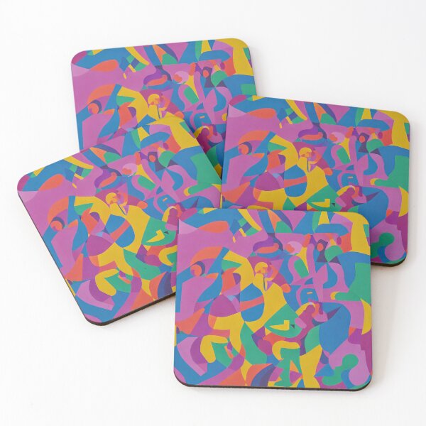 Item preview, Picture of colorful rectangles in Victor Vasarely style designed and sold by LaszloToth.