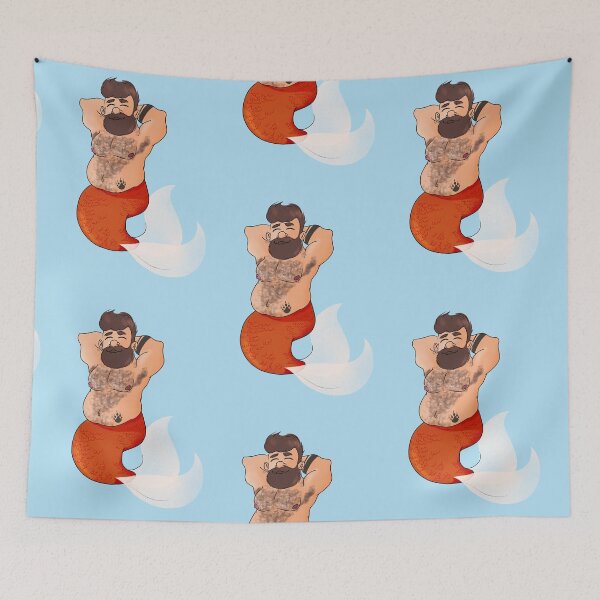 Item preview, Colorful and Whimsical Gay Bear Merman Products to Celebrate Diversity designed and sold by ItalianCub.