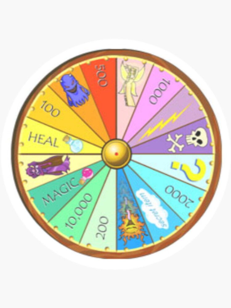 "Neopets Wheel of Excitement" Sticker for Sale by FlumpFeathers Redbubble