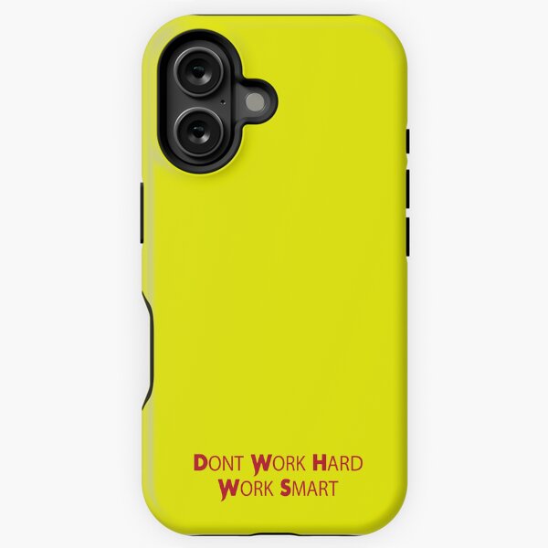 Vista previa del artículo con la obra «Dont Work Hard Work Diseño de cita motivacional inteligente», diseñado y vendido por RiyonArts.