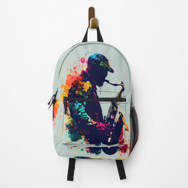 Item preview, Colourful Sax Player Playing Saxophone  designed and sold by LifeRide.