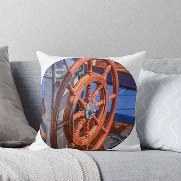 Ship’s Wheel 2 Throw Pillow