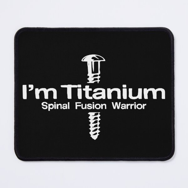 Item preview, I Am Titanium white spinal fusion warrior designed and sold by Oblivyum.