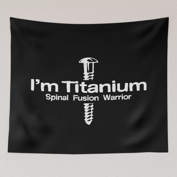 Item preview, I Am Titanium white spinal fusion warrior designed and sold by Oblivyum.