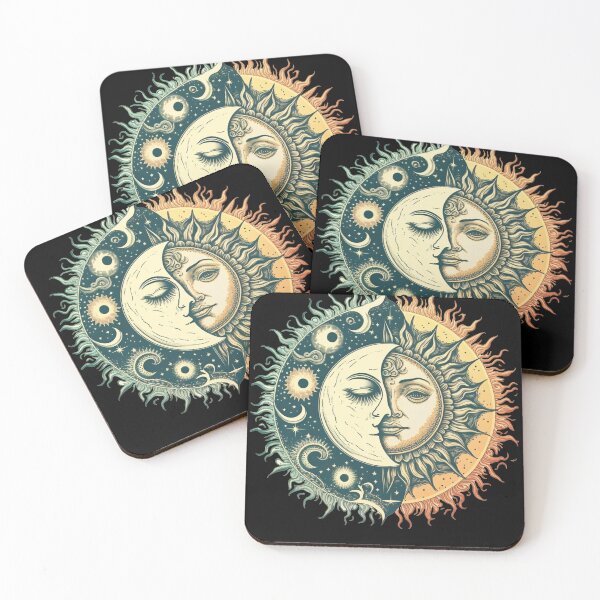 Item preview, Ages of Astrology: Antique Sun and Moon Vintage Graphic designed and sold by RetroZ0.