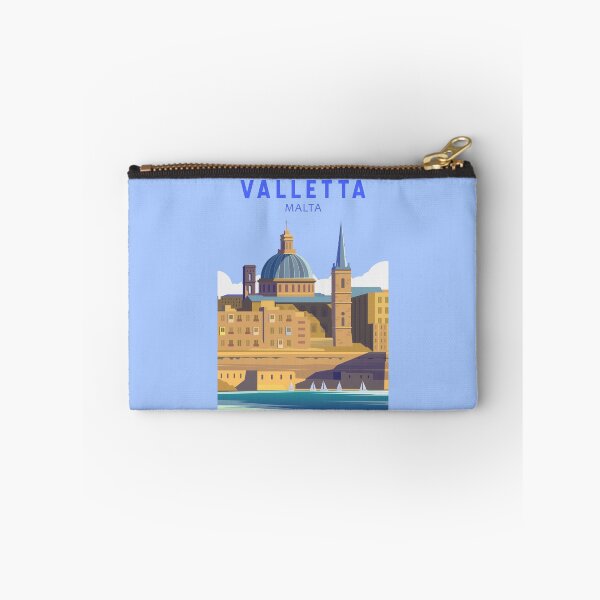 Item preview, Valletta Malta Travel Vintage Art designed and sold by KrisSidDesigns.