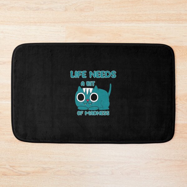 Item preview, Life Needs A Bit Of Madness - Cute Cat   designed and sold by sonetengu121.