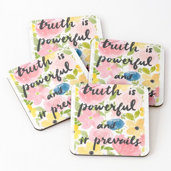 Item preview, Truth Quote with Watercolor Floral Background  designed and sold by petalsofpassion.