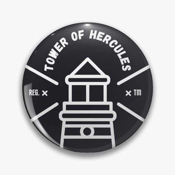 Item preview, Tower of Hercules Lighthouse in A Coruña, Galicia, Spain, Europe - Vintage Logo designed and sold by Vintage-TM.