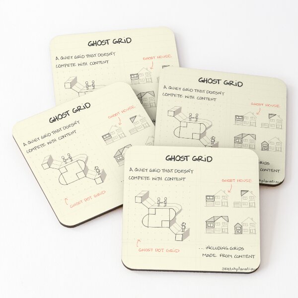 Item preview, Ghost grid designed and sold by Sketchplanations.