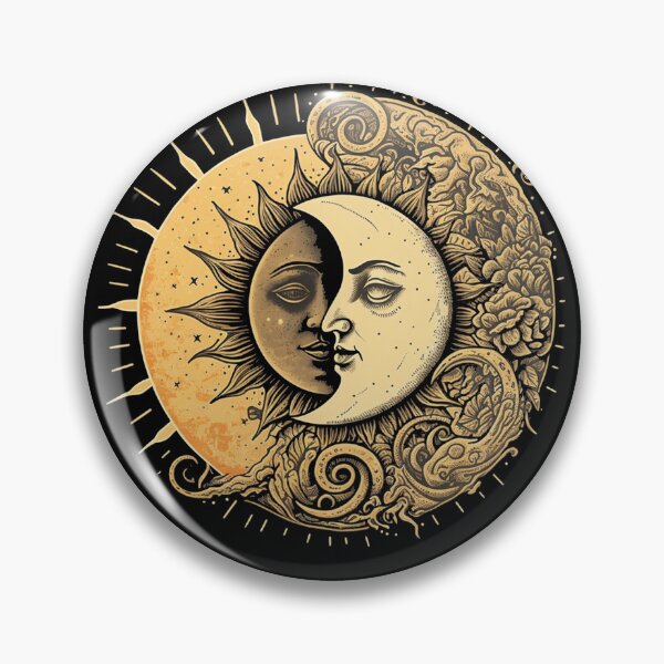 Item preview, Mystical Memento: Vintage Sun and Moon designed and sold by RetroZ0.