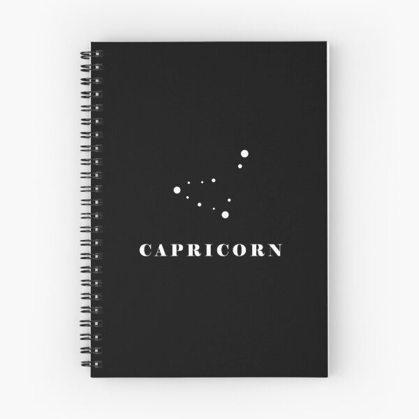 Item preview, Capricorn Zodiac Sign White Text - Simple Series designed and sold by jadeandmoth.