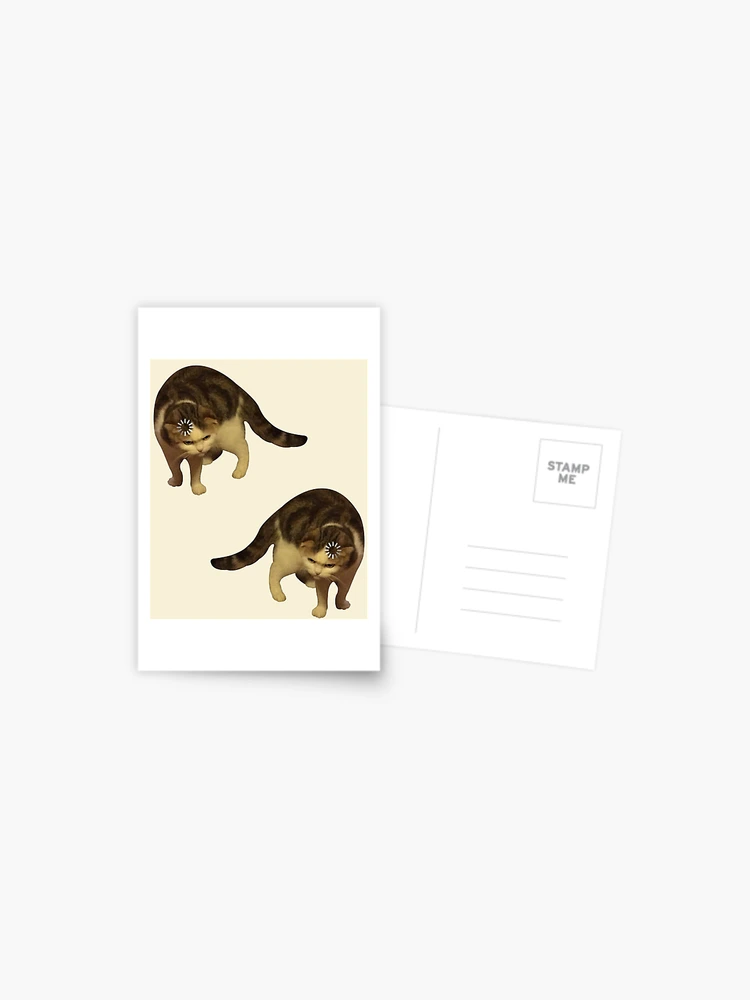 Cat loading icon meme Postcard for Sale by Goath
