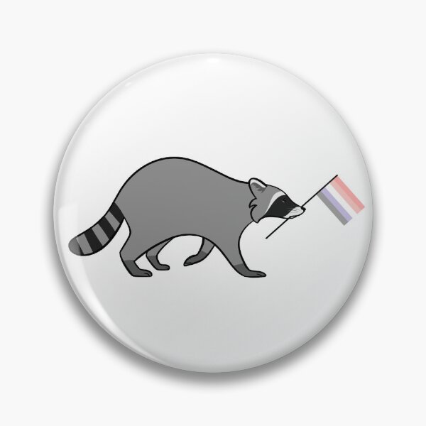 Item preview, Cupioromantic Pride Raccoon designed and sold by Oreo-Lynx.