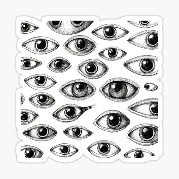 eyes eye weirdcore oddcore sticker by @somethingwixked