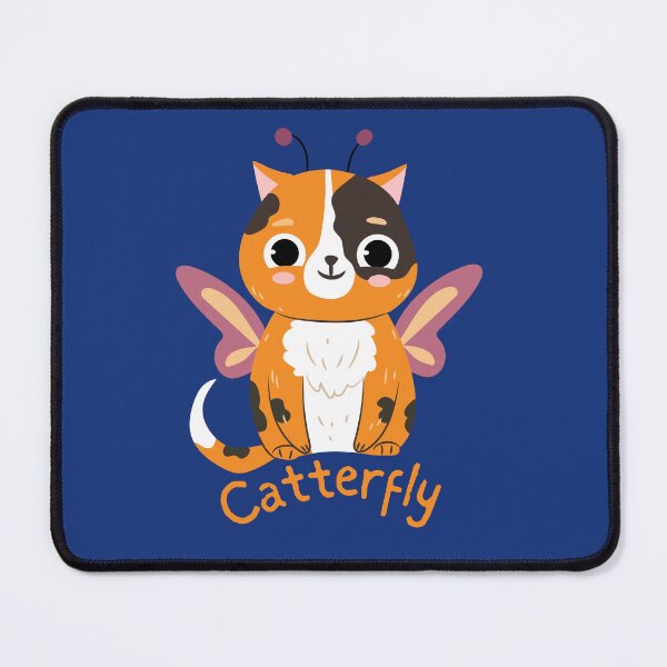 Item preview, Catterfly Cute Cat Design for Cat Lovers and Butterfly Lovers designed and sold by tranquilbeach.