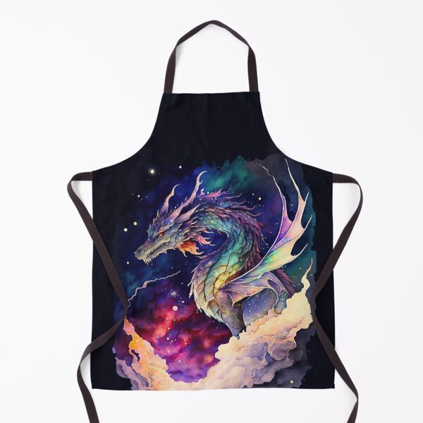 Item preview, Colorful Starry Dragon in the Deep Space, Nebula Background, Rainbow Dragon designed and sold by MoonFoxDesign.