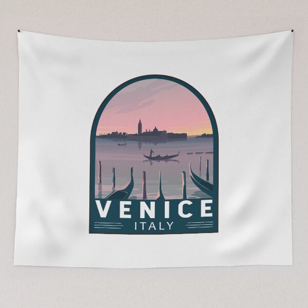 Item preview, Venice Italy Travel Retro Emblem designed and sold by KrisSidDesigns.