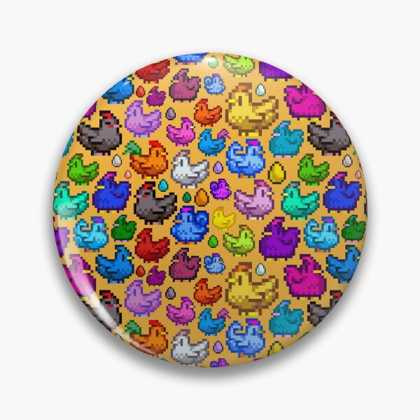 Item preview, Rainbow Pixel Chickens AOP designed and sold by spookyhobbit.