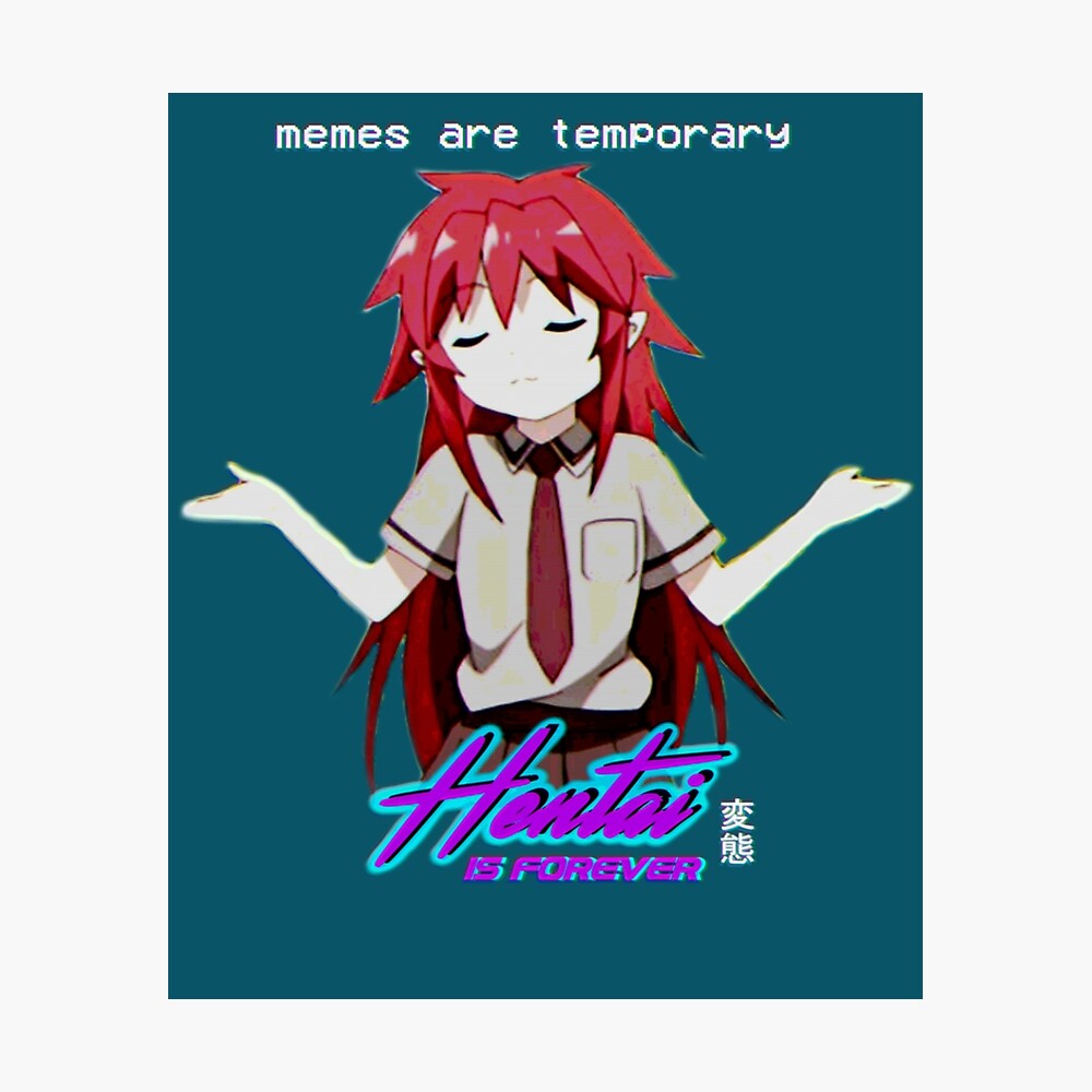 Póster for Sale con la obra «hentai es para siempre» de Meliaantonio |  Redbubble