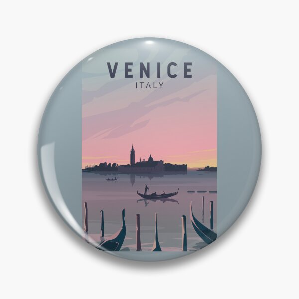 Item preview, Venice Italy Travel Vintage Art designed and sold by KrisSidDesigns.