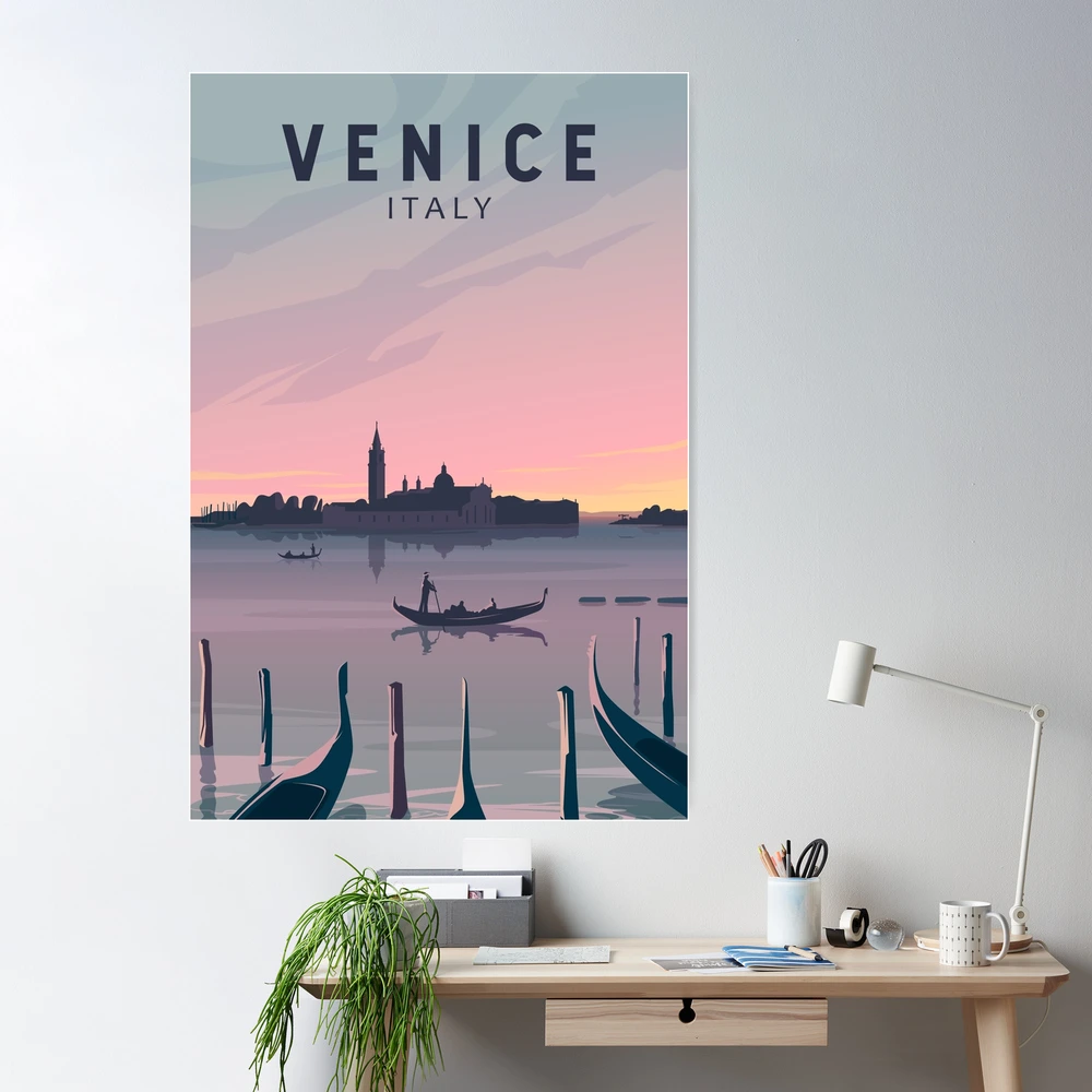 Venezia poster La Dominante  Italy Vintage Travel Poster – My